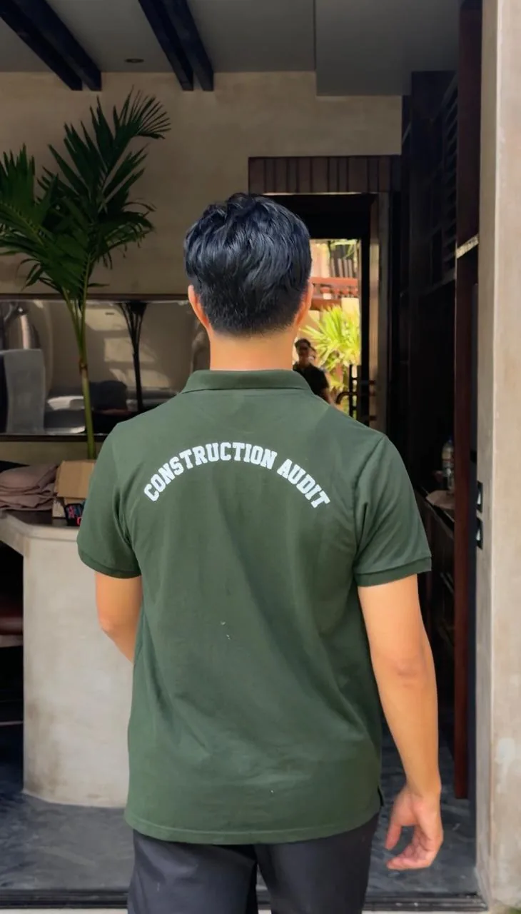 Freddy carrying out a construction quality audit